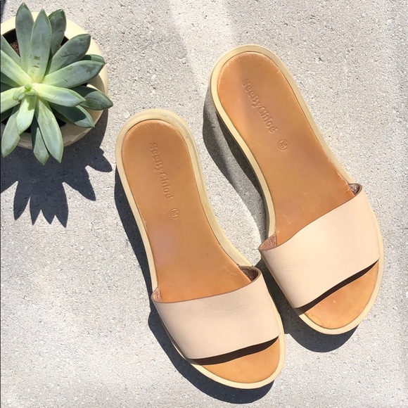 See By Chloe Shoes - Chloe Nude Slides